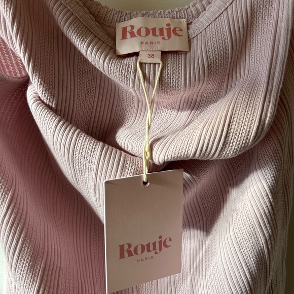 NWT Rouje Lilac Ribbed Tank Top - Picture 8 of 9